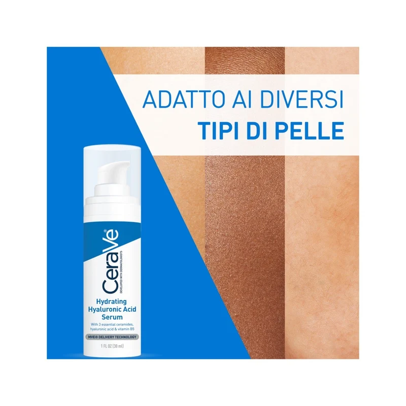 CeraVe Siero Idratante Viso con Acido Ialuronico 30ml
