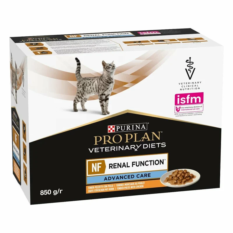 Purina Pro Plan Veterinary Diets Nf Renal Functions Advanced Care Cibo Umido Con Pollo Gatti Adulti 10x85g