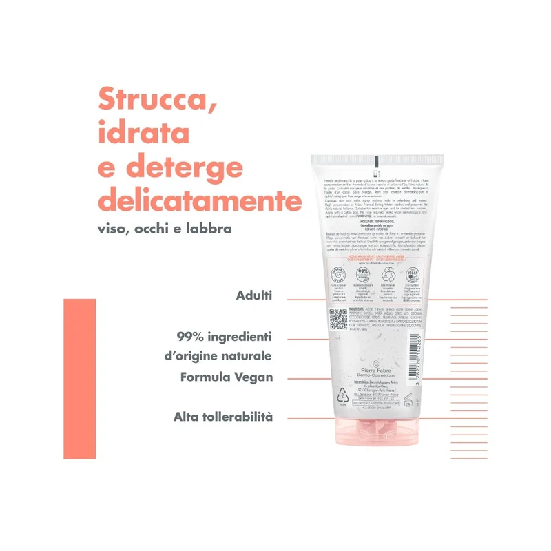 Eau Thermale Avène Les Essentiels Gel Micellare Struccante 200ml