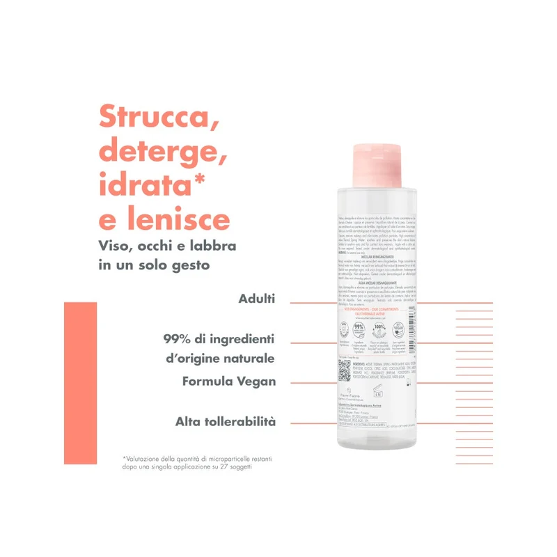 Eau Thermale Avène Les Essentiels Acqua Micellare Detergente Struccante 200ml