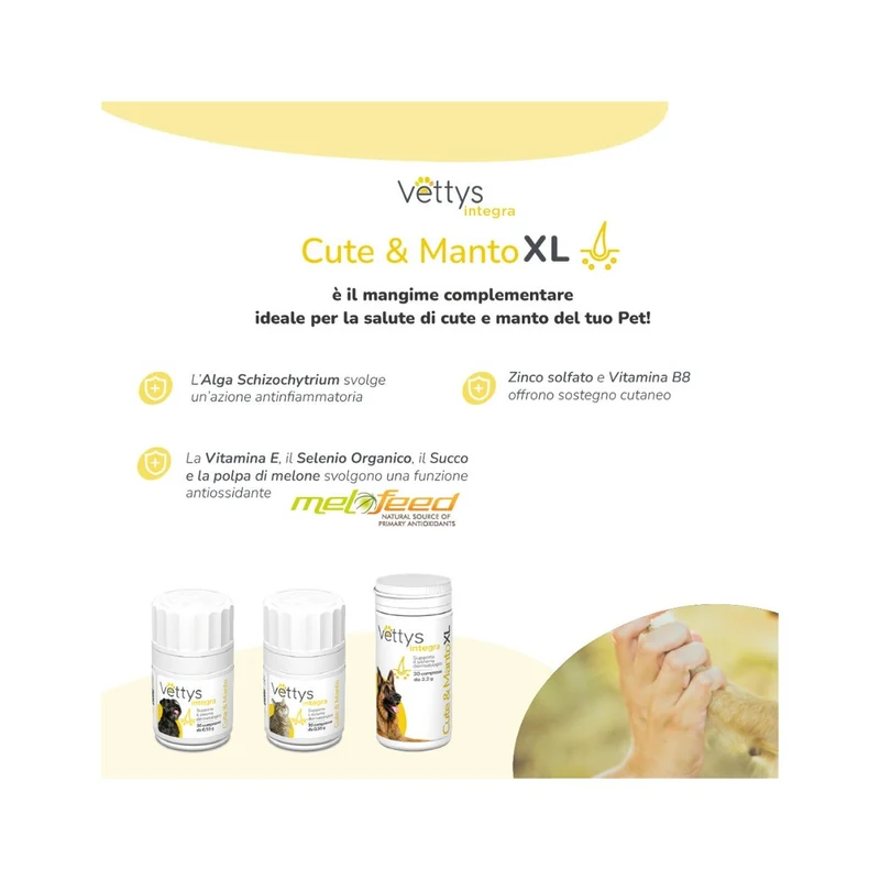 Vettys Integra Cute&Manto Per Cani Taglia XL 30 Compresse