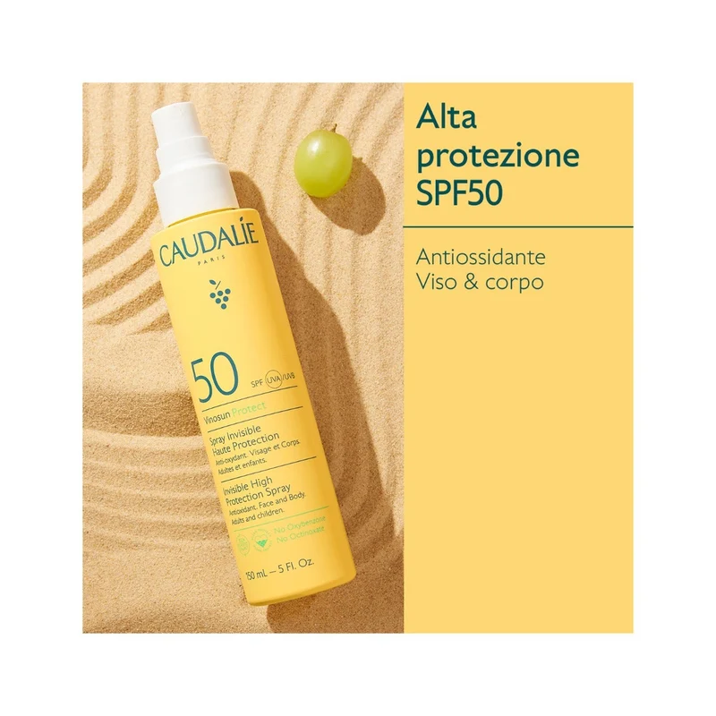 Caudalie Vinosun Protect Spray Invisibile ad Alta Protezione SPF50 150ml
