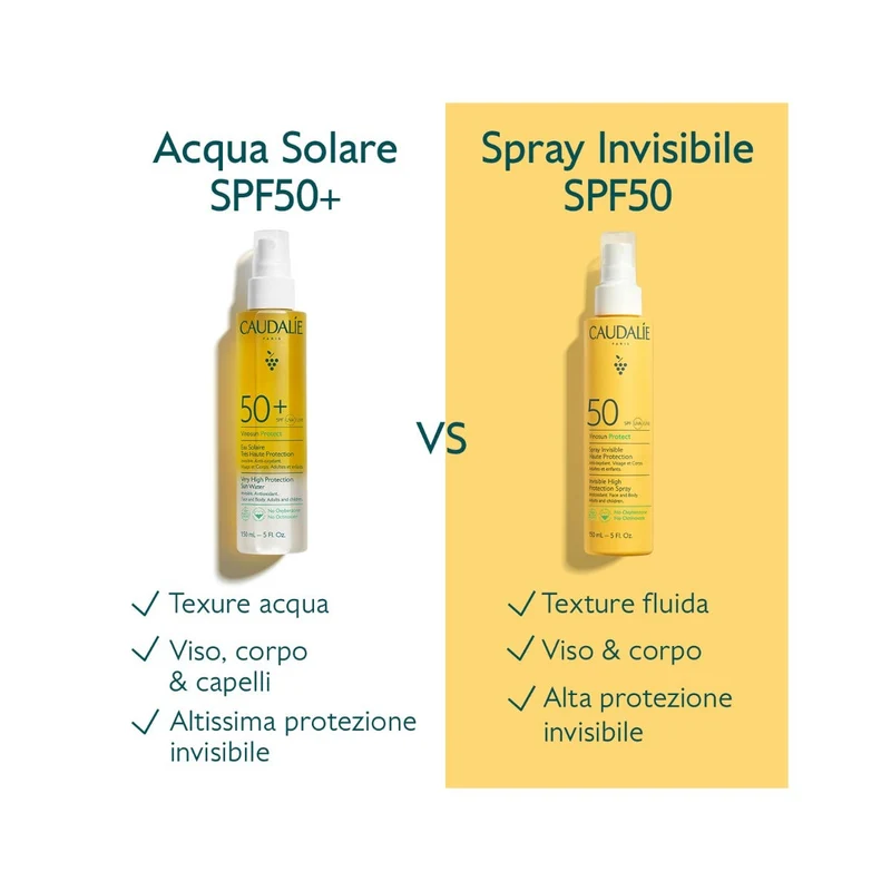 Caudalie Vinosun Protect Spray Invisibile ad Alta Protezione SPF50 150ml