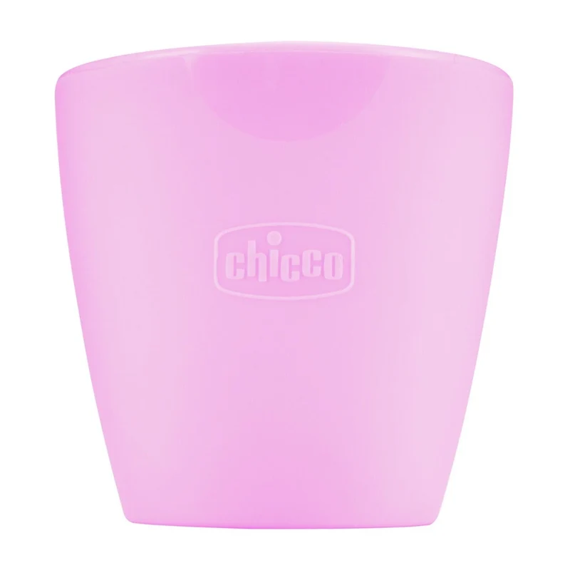 Chicco Bicchiere In Silicone Rosa 6M+