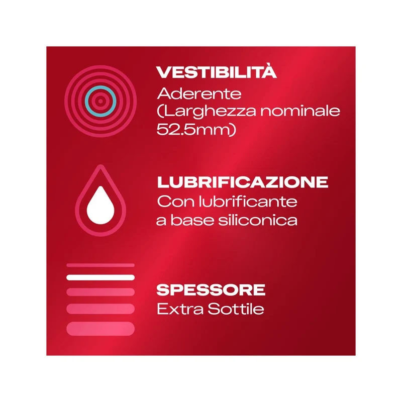 Durex Supersottile Vestibilità Aderente 6 Preservativi