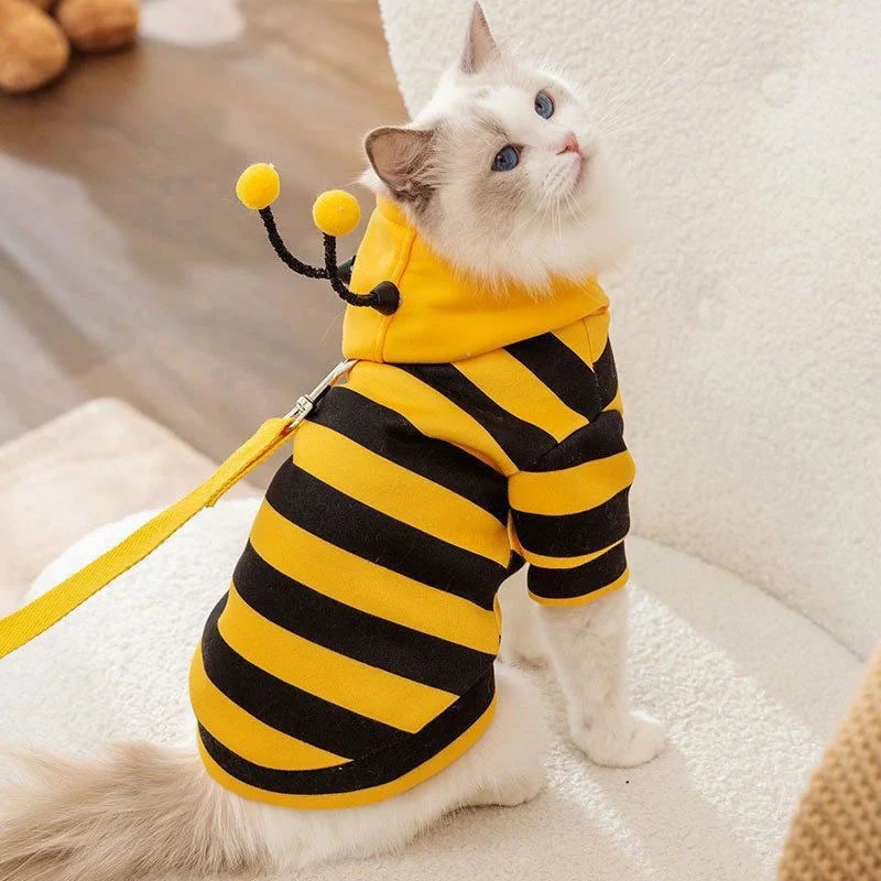 Bumblebee Cat Hoodie – Cute Bee Costume for Cats & Dogs