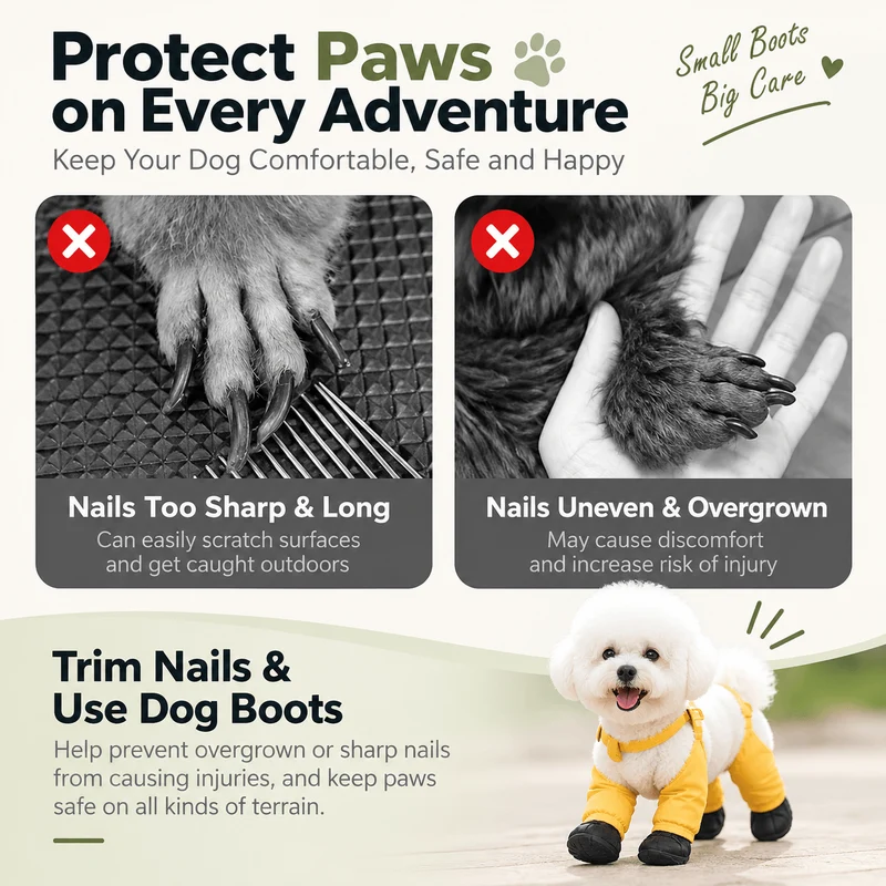 Waterproof Dog Boots with Adjustable Suspenders