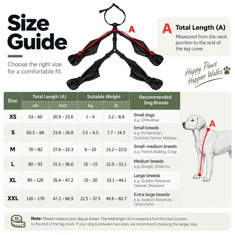 Waterproof Dog Boots with Adjustable Suspenders