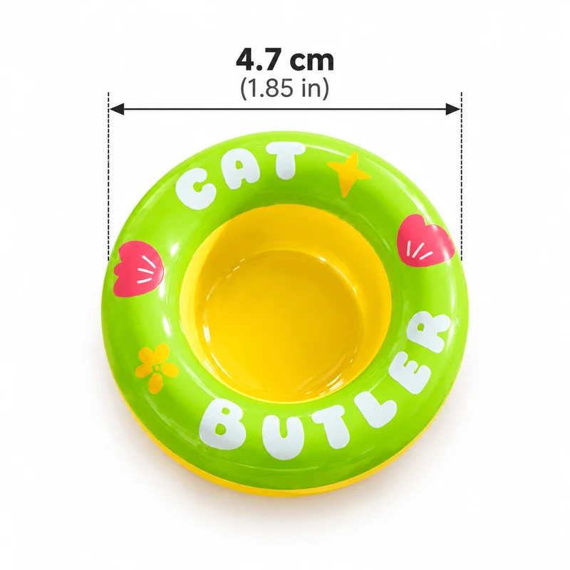 Floating Cat Water Dishes (2-Pack) – Treat-Friendly Drinking Bowl Inserts