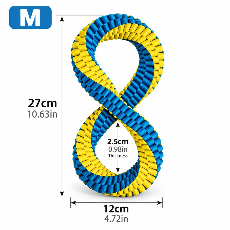 Antibacterial Braided Dog Ring Toy – Durable Chew & Tug Toy