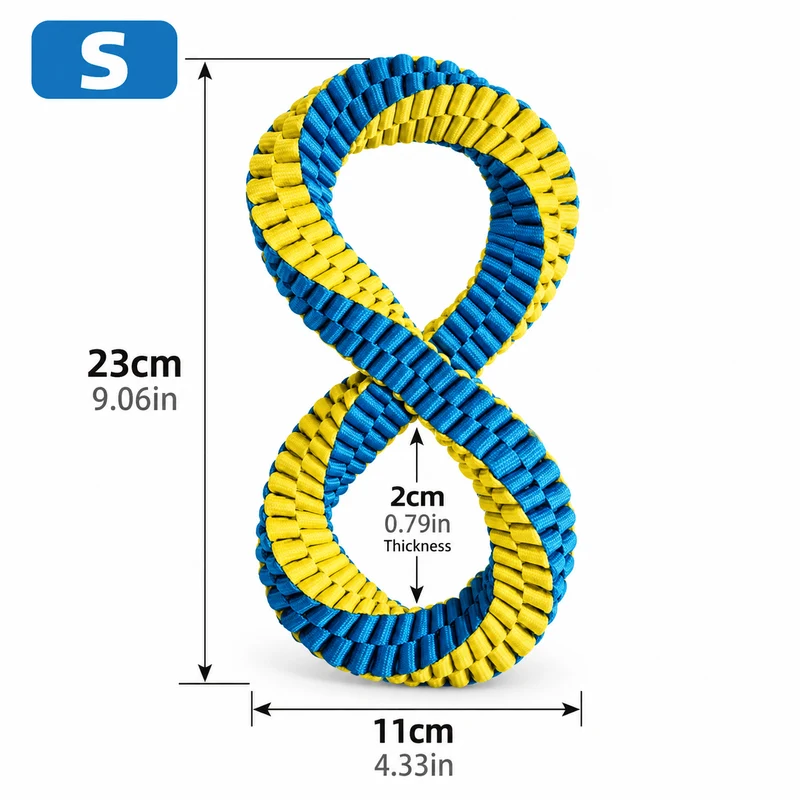 Antibacterial Braided Dog Ring Toy – Durable Chew & Tug Toy