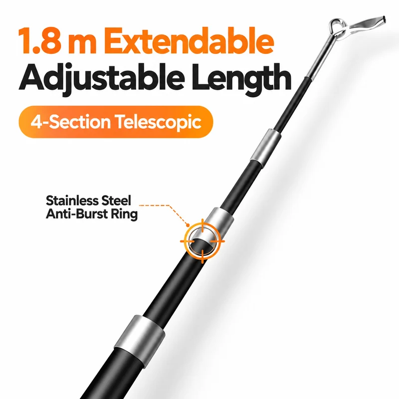 Extra-Long Telescopic Feather Cat Wand