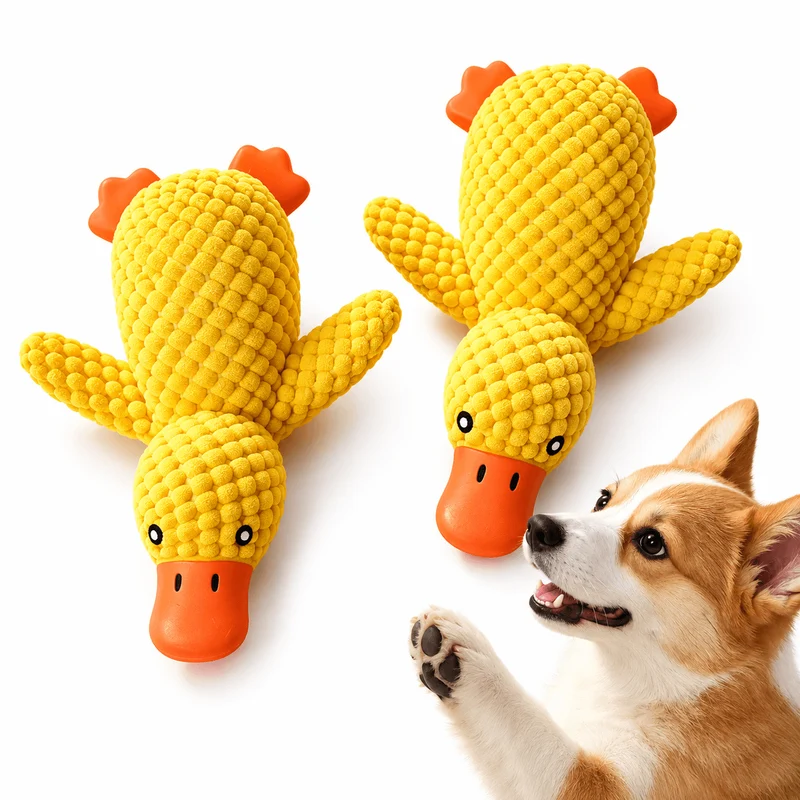Squeaky Latex Duck Dog Toy