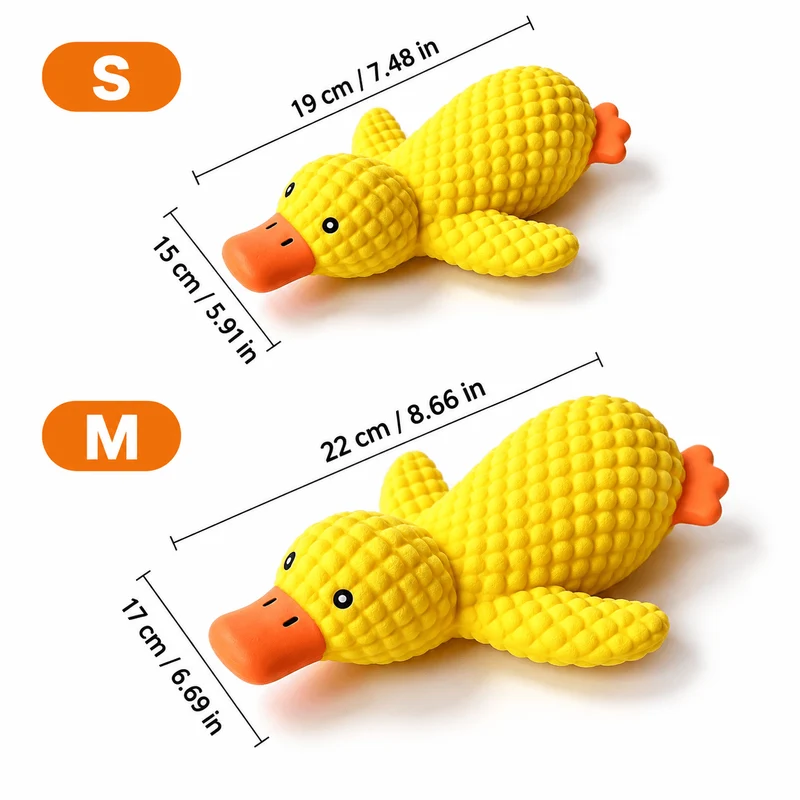 Squeaky Latex Duck Dog Toy