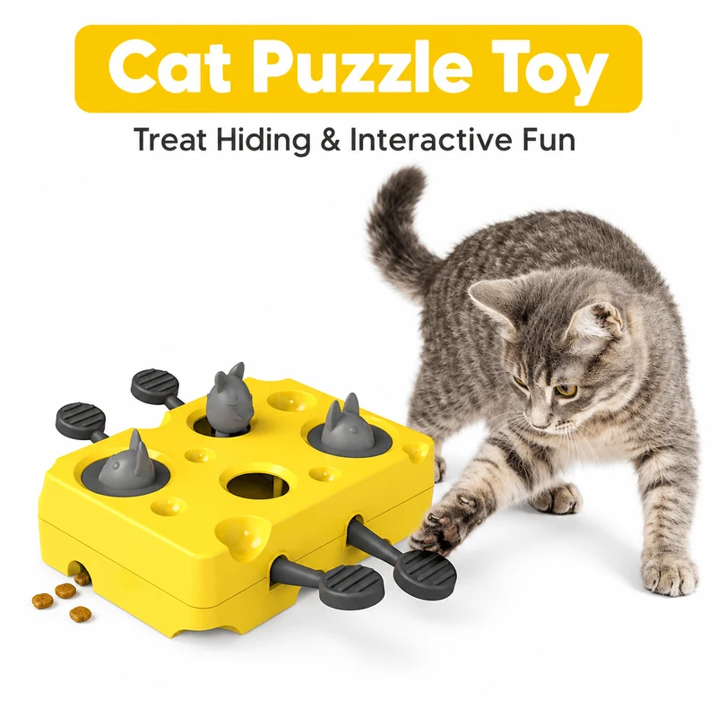 Interactive Cat Puzzle Feeder Toy