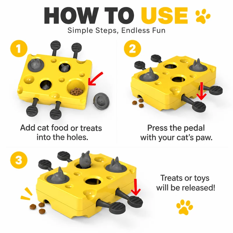 Interactive Cat Puzzle Feeder Toy