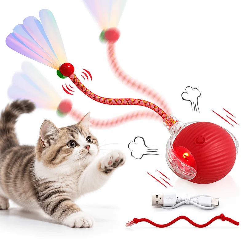 Auto Rolling Fun Ball – Smart Interactive Pet Toy for Dogs & Cats