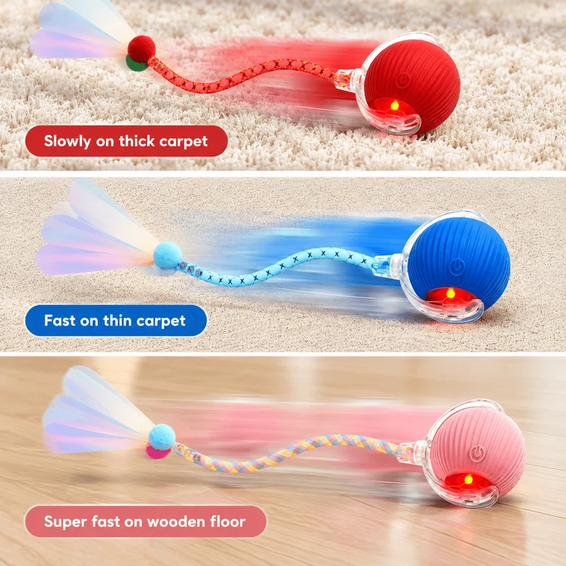 Auto Rolling Fun Ball – Smart Interactive Pet Toy for Dogs & Cats