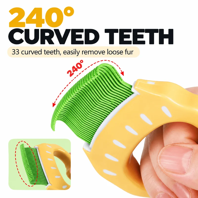 Cat Deshedding Comb – Loose Fur & Undercoat Remover