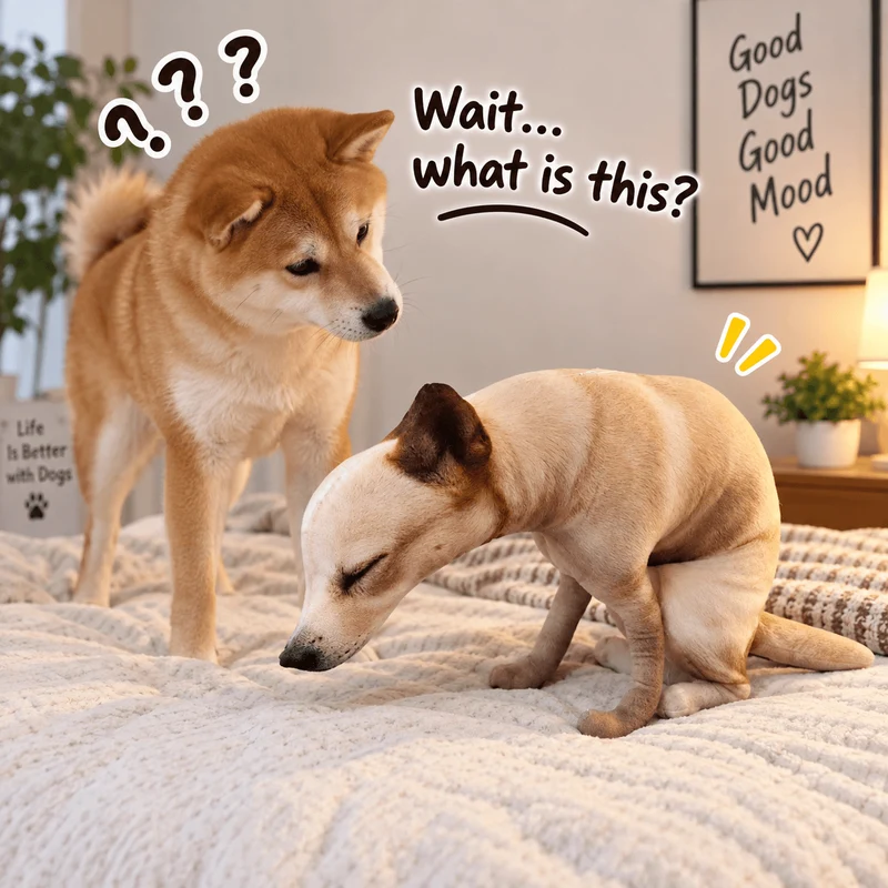 Funny Pooping Dog Plush Pillow – Realistic Novelty Dog Toy