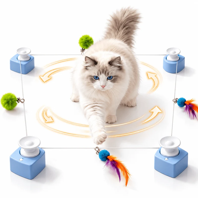 Interactive Automatic String Chaser Cat Toy