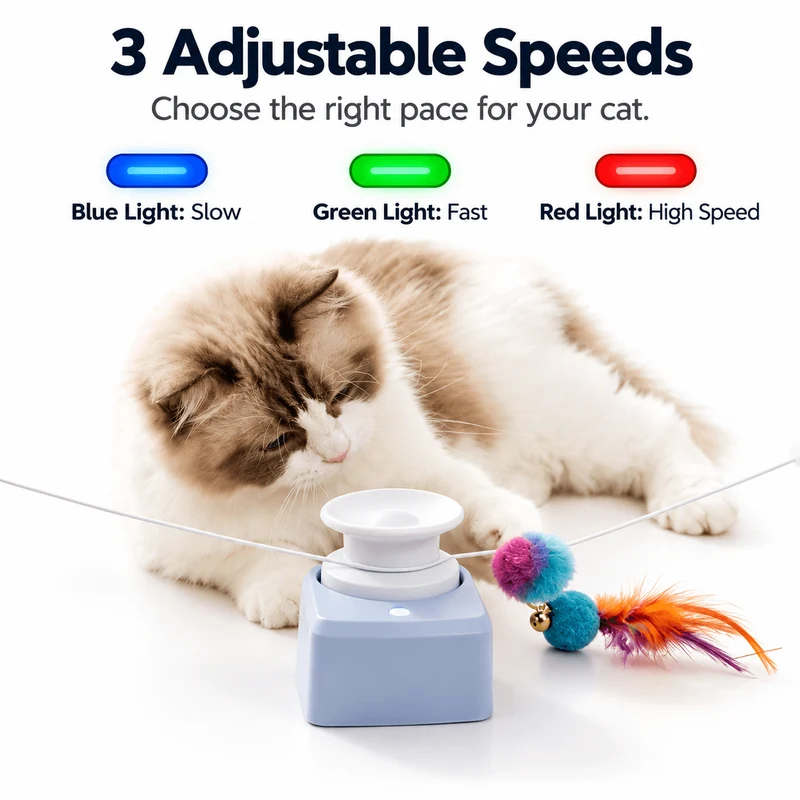 Interactive Automatic String Chaser Cat Toy