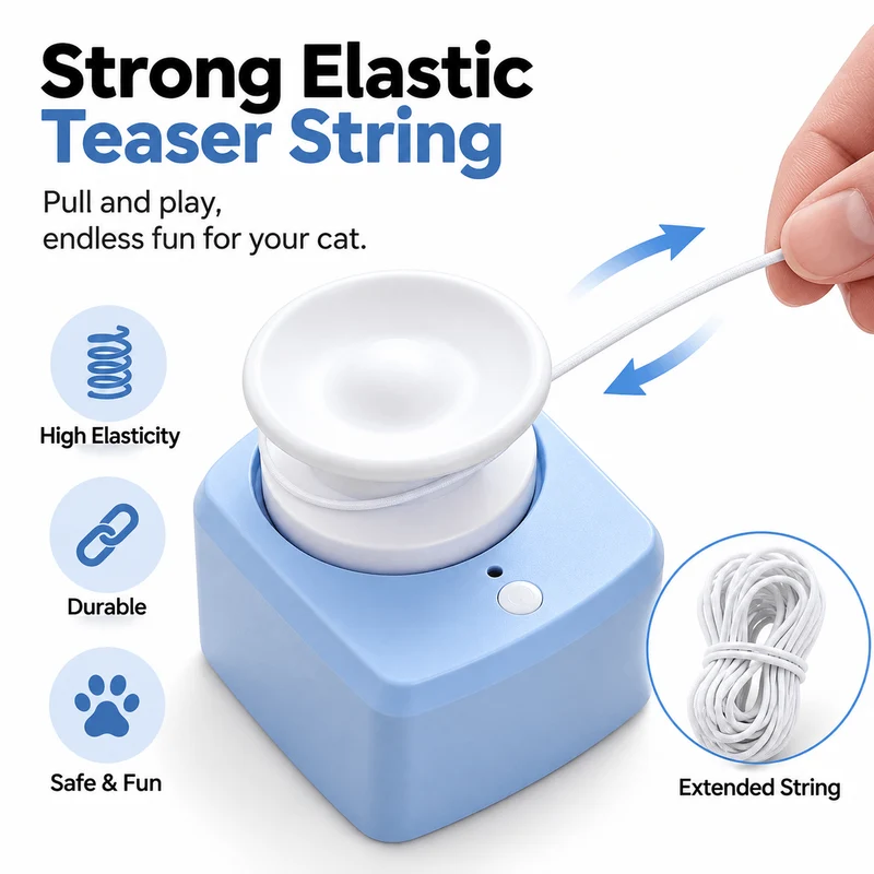Interactive Automatic String Chaser Cat Toy