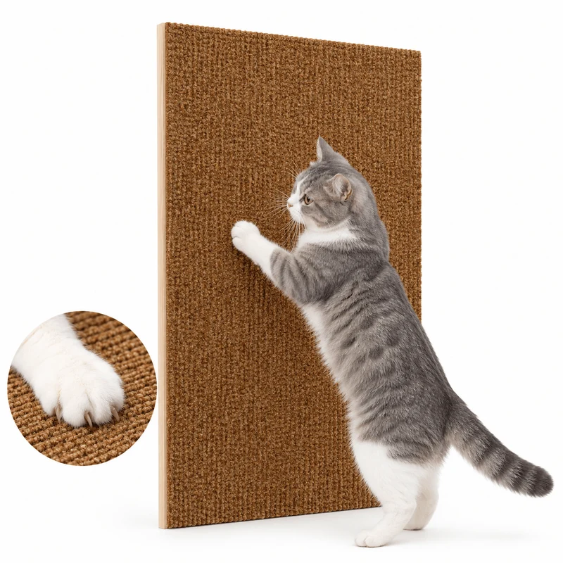 Self-Adhesive Cat Scratching Mat – Sofa & Wall Protector