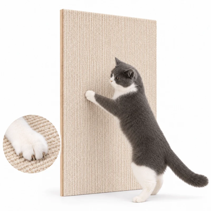 Self-Adhesive Cat Scratching Mat – Sofa & Wall Protector