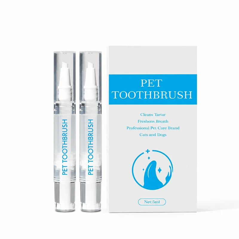 2-in-1 Pet Toothbrush Pen for Cats & Dogs