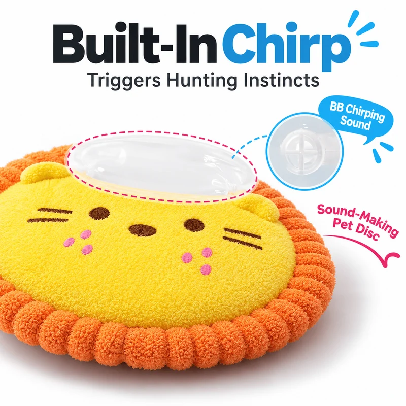 Squeaky Plush Dog Frisbee