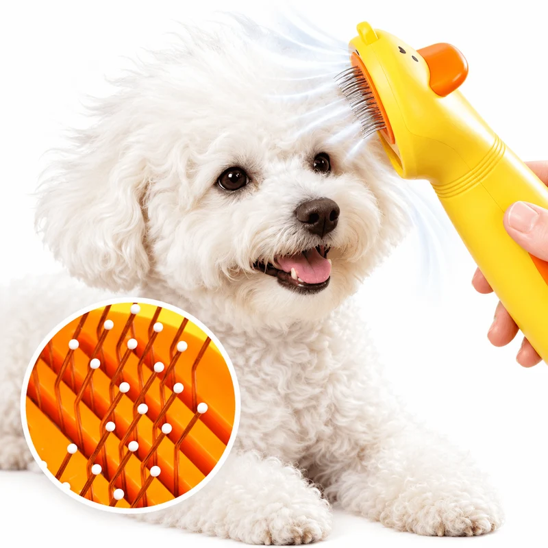 2-in-1 Pet Hair Dryer & Grooming Brush