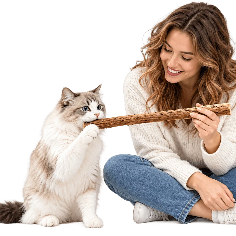 Extra-Long Silvervine Cat Chew Stick