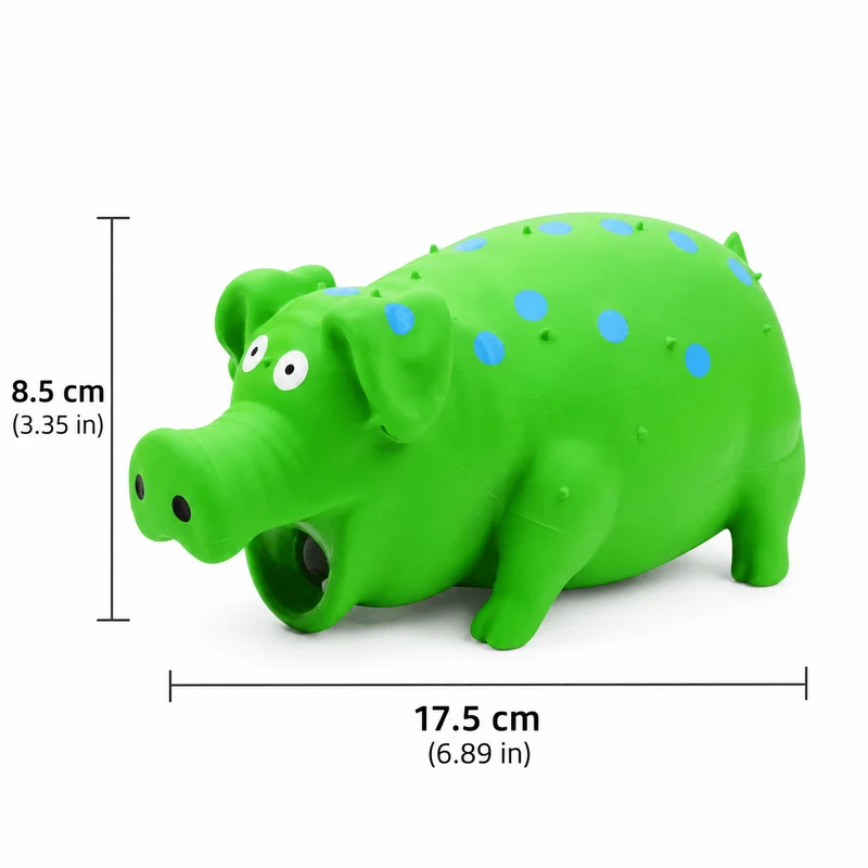 Squeaky Pig Dog Toy – Soft Latex Chew Toy