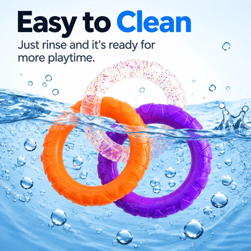 3-Ring Dog Chew & Tug Toy