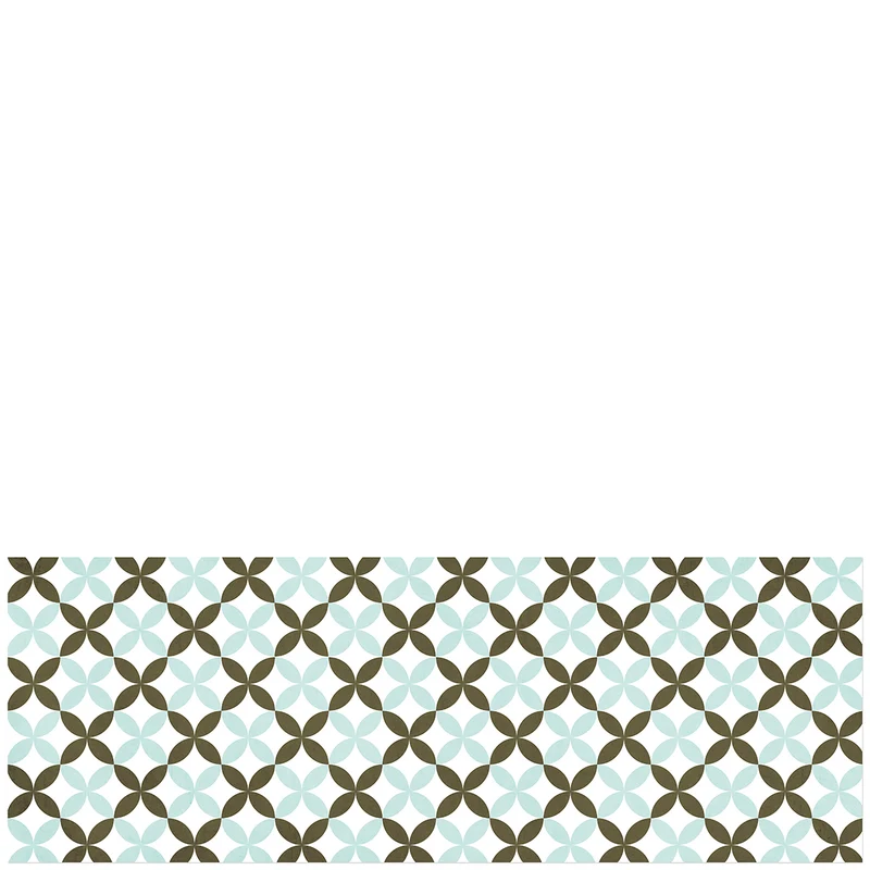 vinyl kitchen mat flower tiles