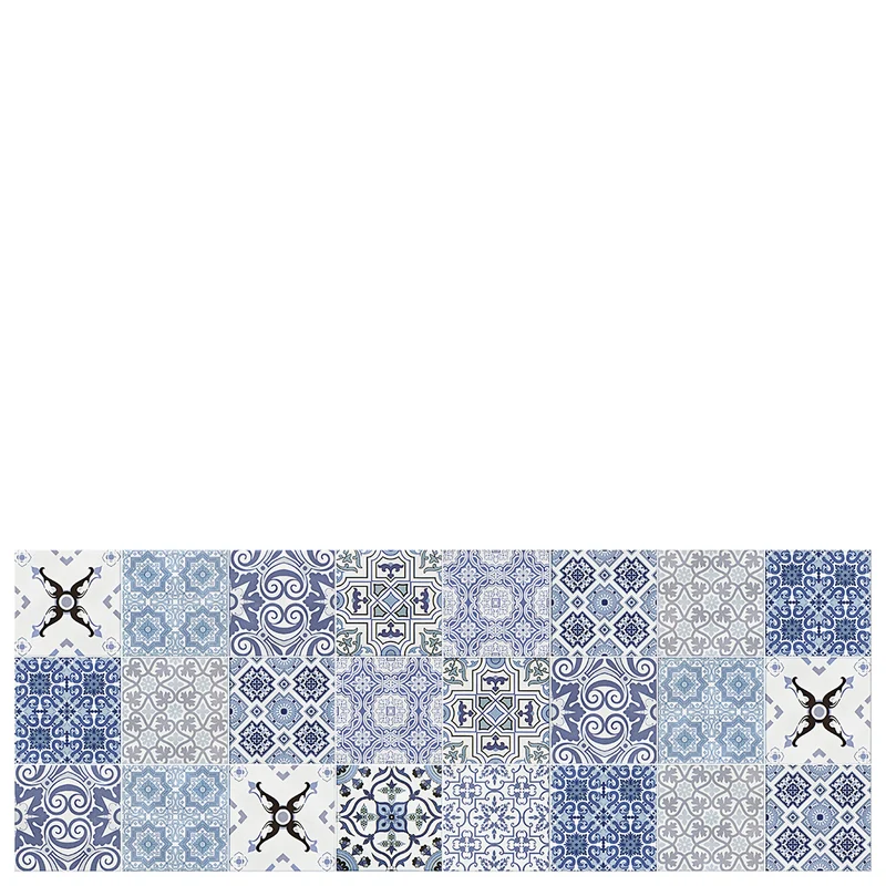 vinyl kitchen mat faro blue