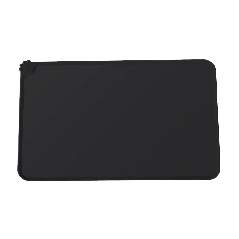 ilicone Waterproof Pet Mat For Dog Cat Pet Food Pad Pet Bowl Drinking Mat Dog Feeding Placemat Portable Outdoor Feeding