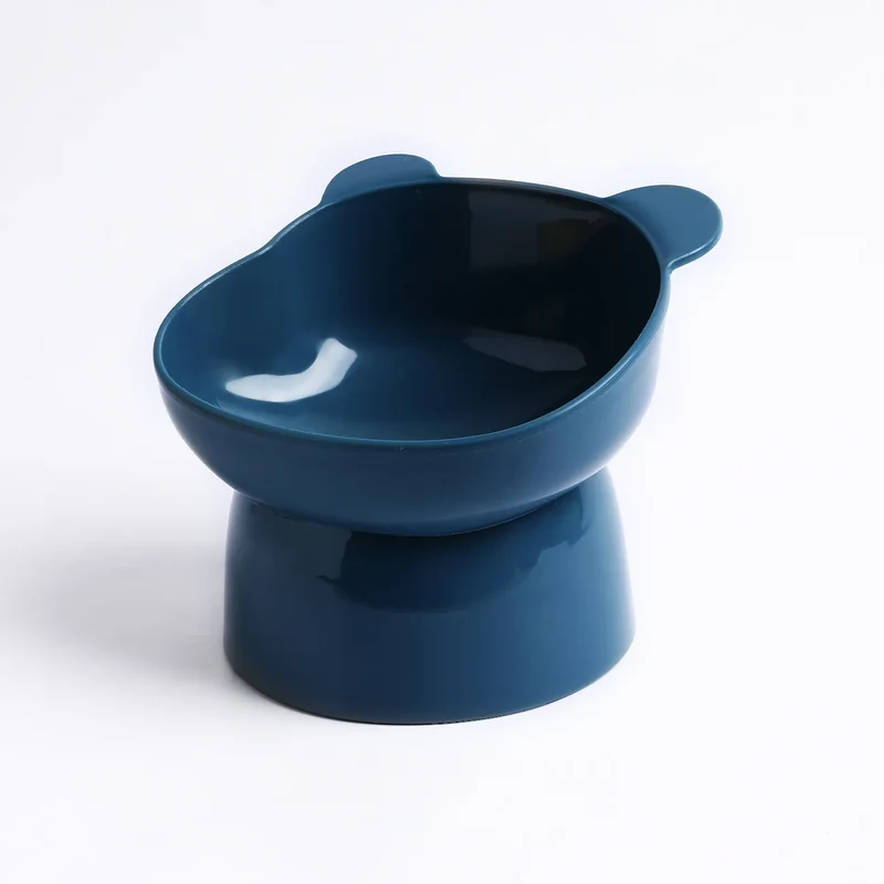 Pet food bowl Tilt high bottom neck protector against choking dog and cat birdbits against dumping pet feeding supplies