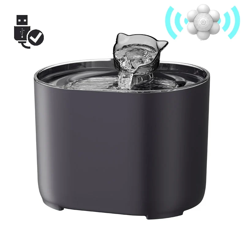 Cat Water Fountain Auto Filter USB Electric Mute Cats Dog Drinker Bowl Recirculate Filtring Drinker for Cats Pet Water Dispenser