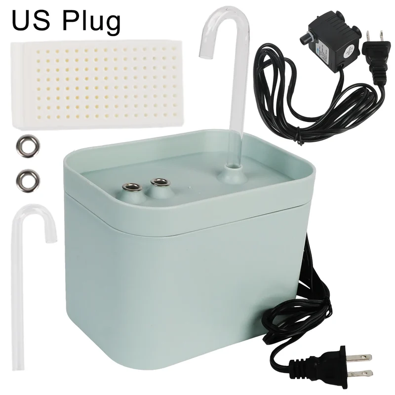 For Cats Pet Water Recirculate Filtring Auto Filter Cat Drinker Bowl 1.5L Cat Water Fountain Mute USB Electric Dispenser