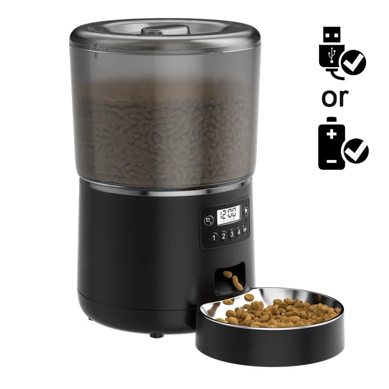 Cat Timing Feeder Smart APP Cat Feeder With Double Meal Pet Dog Food Automatic Dispenser Suitable Small Cats Dogs Remote Feeding
