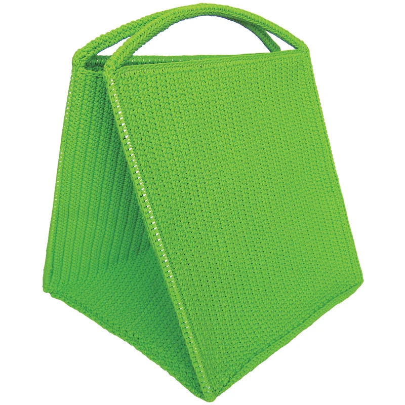 Green laundry basket