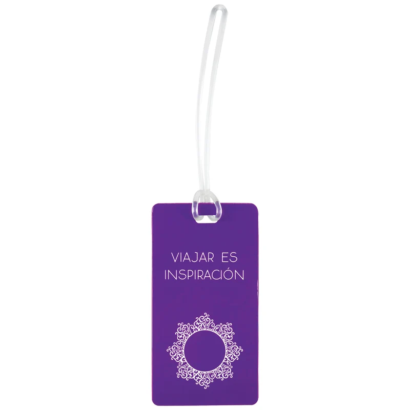 Luggage tag "viajar es inspiración"