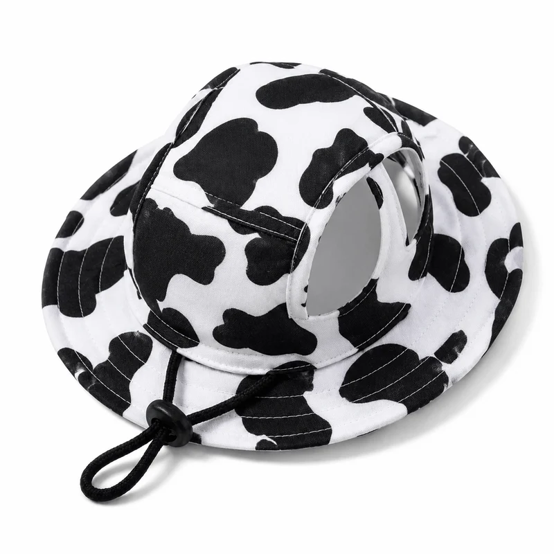 Cute Pet Sun Hat – Adjustable Outdoor Bucket Hat for Dogs & Cats