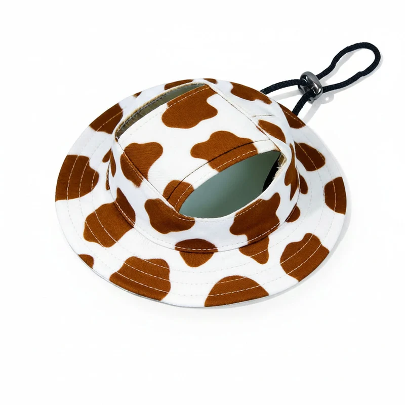Cute Pet Sun Hat – Adjustable Outdoor Bucket Hat for Dogs & Cats