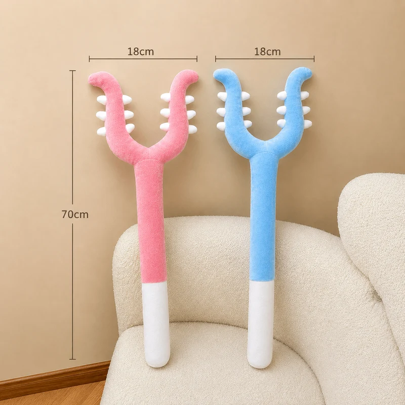Interactive Plush Cat Toy – Long Teaser Wand for Indoor Cats