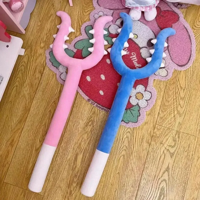 Interactive Plush Cat Toy – Long Teaser Wand for Indoor Cats
