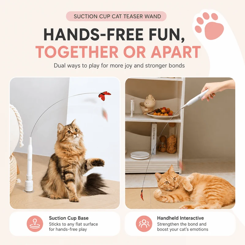 Interactive Butterfly Cat Toy – Automatic 360° Rechargeable Self-Play Teaser