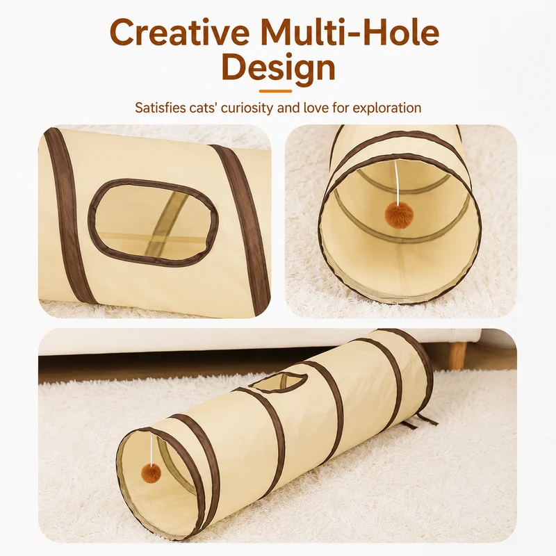 Foldable Cat Tunnel – Interactive Hide & Play Toy